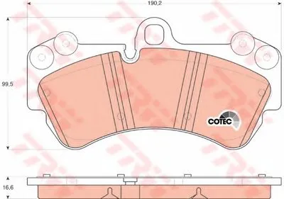 Комплект тормозных колодок, дисковый тормоз COTEC TRW купить