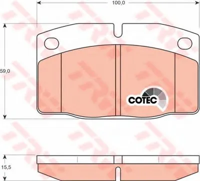 Комплект тормозных колодок, дисковый тормоз COTEC TRW купить