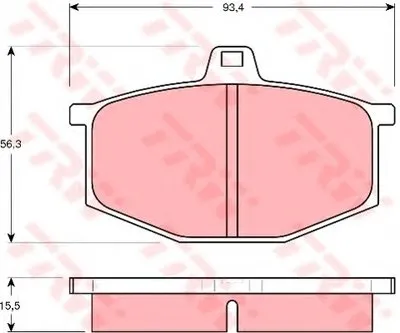 Комплект тормозных колодок, дисковый тормоз TRW купить