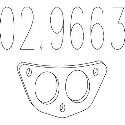 Прокладка, труба выхлопного газа MTS купить