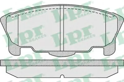 Комплект тормозных колодок, дисковый тормоз LPR купить
