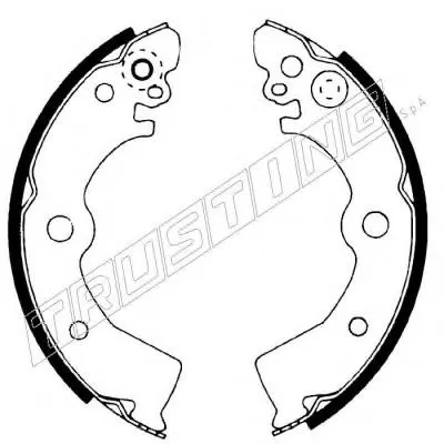 Комплект тормозных колодок TRUSTING купить