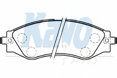 Комплект тормозных колодок, дисковый тормоз MK KASHIYAMA KAVO PARTS купить