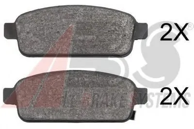 Комплект тормозных колодок, дисковый тормоз A.B.S. купить