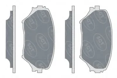 Комплект тормозных колодок, дисковый тормоз SCT Germany купить