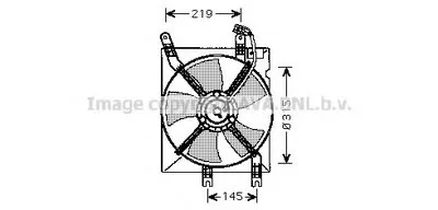 Вентилятор, охлаждение двигателя AVA QUALITY COOLING купить