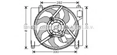 Вентилятор, охлаждение двигателя AVA QUALITY COOLING купить