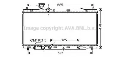 Радиатор, охлаждение двигателя AVA QUALITY COOLING купить
