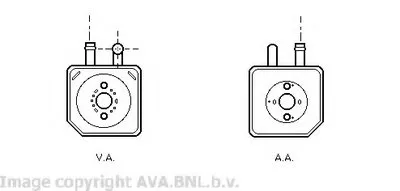 масляный радиатор, двигательное масло AVA QUALITY COOLING купить