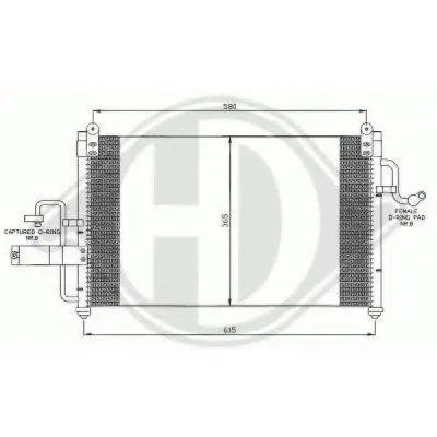 Конденсатор, кондиционер DIEDERICHS купить
