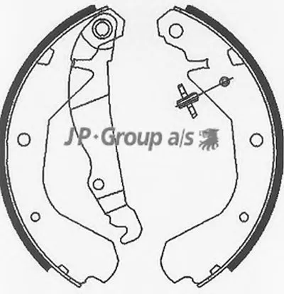 Комплект тормозных колодок QH JP GROUP купить