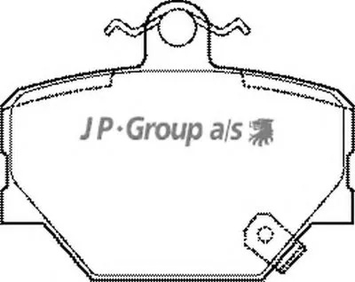 Комплект тормозных колодок, дисковый тормоз QH JP GROUP купить