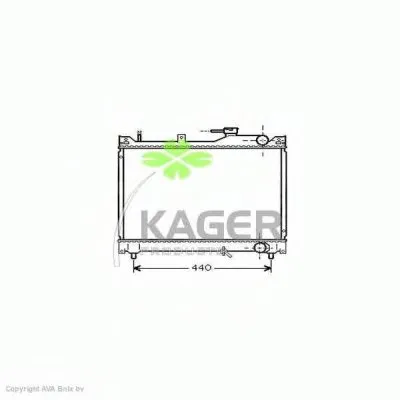 Радиатор, охлаждение двигателя KAGER купить