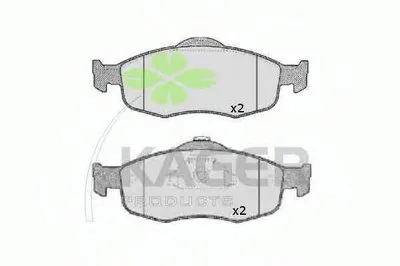 Комплект тормозных колодок, дисковый тормоз KAGER купить