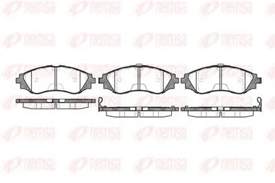 Комплект тормозных колодок, дисковый тормоз KAWE купить