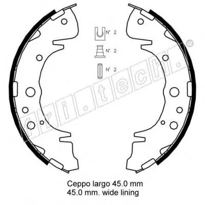 Комплект тормозных колодок fri.tech. купить