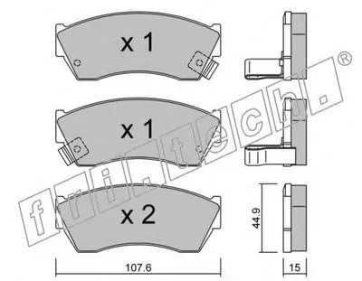 Комплект тормозных колодок, дисковый тормоз fri.tech. купить