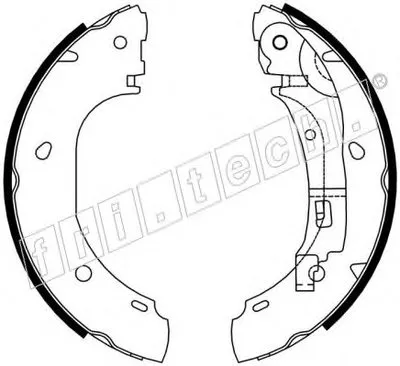 Комплект тормозных колодок REPARATION KIT fri.tech. купить