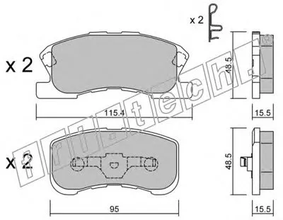 Комплект тормозных колодок, дисковый тормоз fri.tech. купить