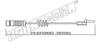 Сигнализатор, износ тормозных колодок fri.tech. купить