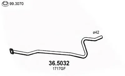 Труба выхлопного газа ASSO купить