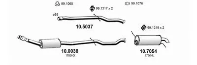 Система выпуска ОГ ASSO купить