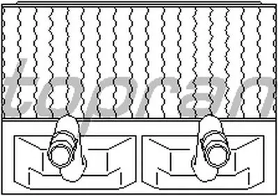 Теплообменник, отопление салона TOPRAN купить