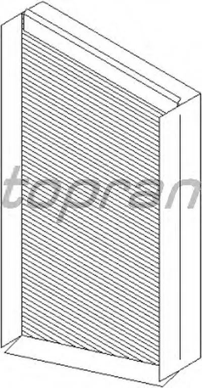 Фильтр, воздух во внутренном пространстве TOPRAN купить