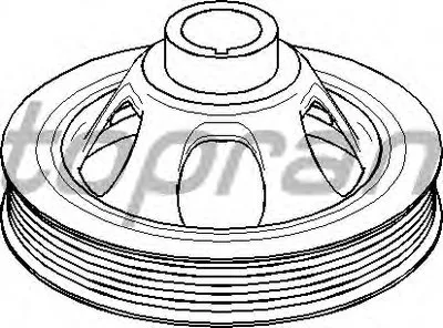 Амортизатор, поликлиновой ремень TOPRAN купить