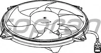 Вентилятор, охлаждение двигателя TOPRAN купить