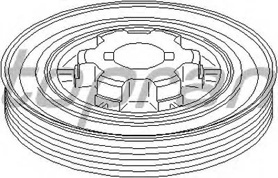Ременный шкив, коленчатый вал TOPRAN купить