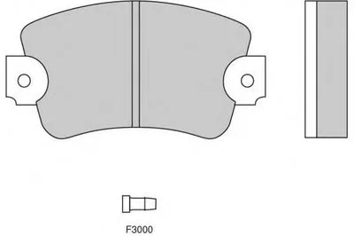 Комплект тормозных колодок, дисковый тормоз E.T.F. купить