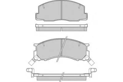 Комплект тормозных колодок, дисковый тормоз E.T.F. купить