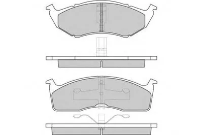 Комплект тормозных колодок, дисковый тормоз E.T.F. купить