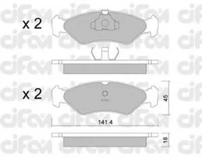 Комплект тормозных колодок, дисковый тормоз CIFAM купить
