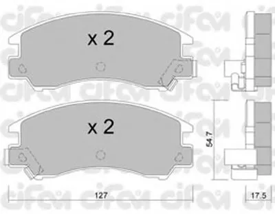 Комплект тормозных колодок, дисковый тормоз CIFAM купить