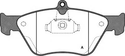 Комплект тормозных колодок, дисковый тормоз ADVANCE OPEN PARTS купить