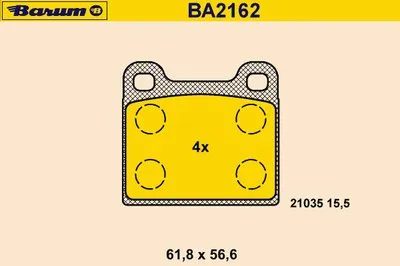Комплект тормозных колодок, дисковый тормоз BARUM купить
