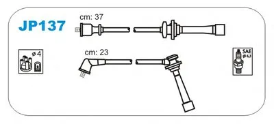Комплект проводов зажигания JANMOR купить