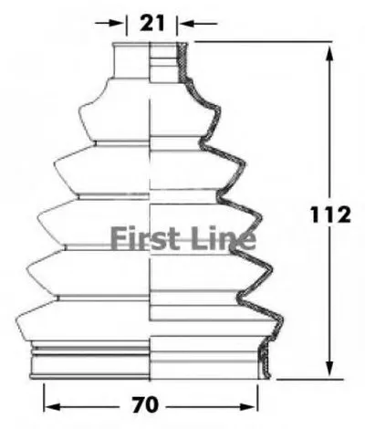 Пыльник, приводной вал FIRST LINE купить