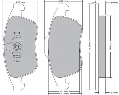 Комплект тормозных колодок, дисковый тормоз FREMAX купить