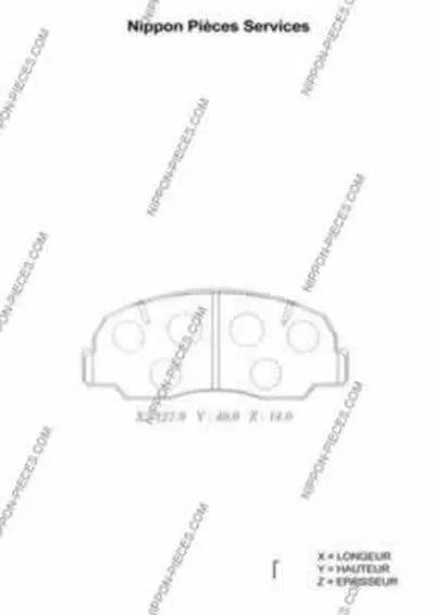 Комплект тормозных колодок, дисковый тормоз NPS купить