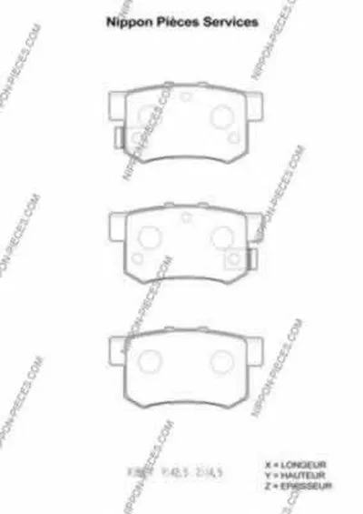 Комплект тормозных колодок, дисковый тормоз NPS купить
