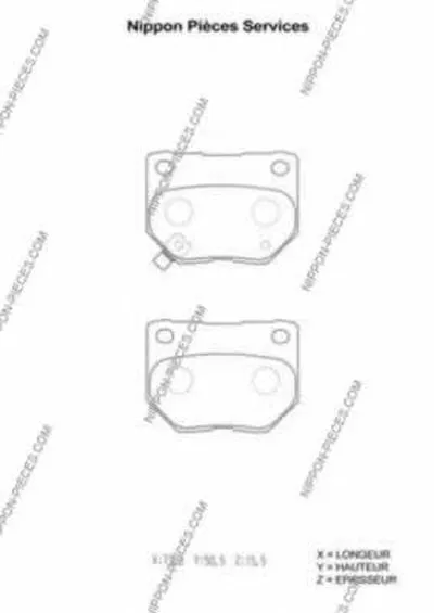 Комплект тормозных колодок, дисковый тормоз NPS купить