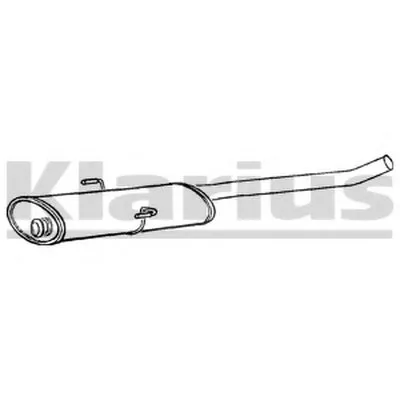 Средний глушитель выхлопных газов KLARIUS купить