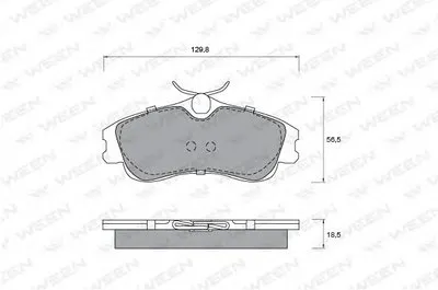 Комплект тормозных колодок, дисковый тормоз WEEN купить