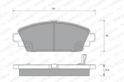 Комплект тормозных колодок, дисковый тормоз WEEN купить