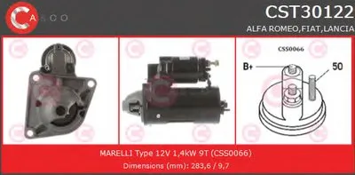 Стартер REMANUFACTURED SERIES CASCO купить
