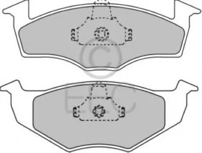 Комплект тормозных колодок, дисковый тормоз EEC купить