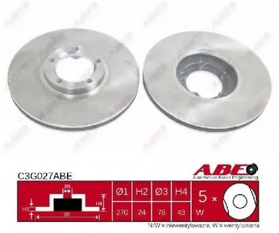 Тормозной диск ABE купить